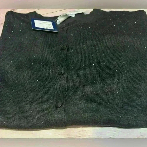 Stitchcount NWT gray, Size L, rhinestones, New Year’s Eve, glamour, diamonds - Picture 2 of 8